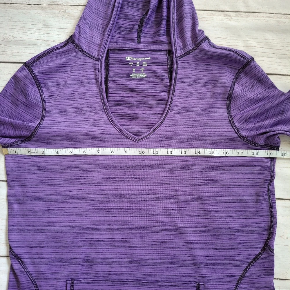 Champion Activewear Purple Hoodie Pullover Long Sleeve Athletic Top Size Small - Picture 5 of 7